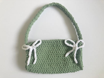 Handmade Crochet Baguette Purse