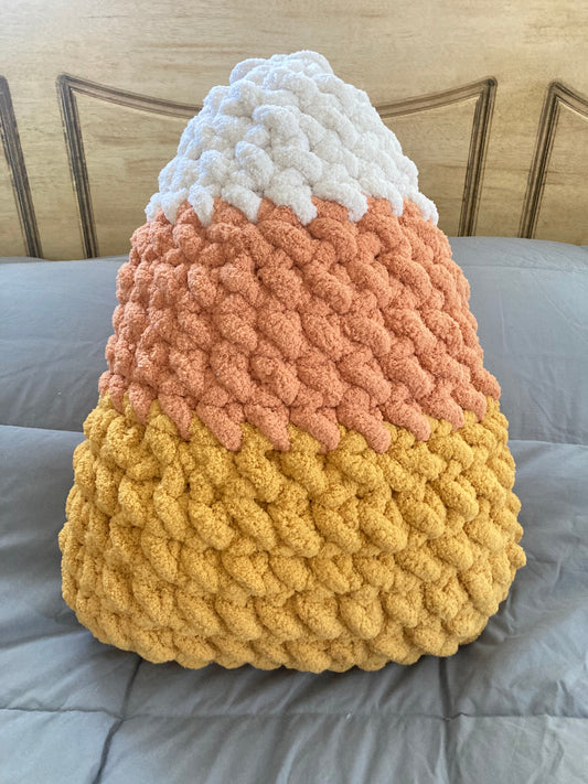 Large Candy Corn Pillow